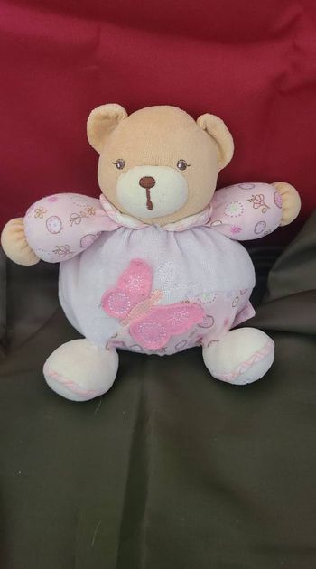 Doudou Ours Boule Lilirose Papillon Kaloo