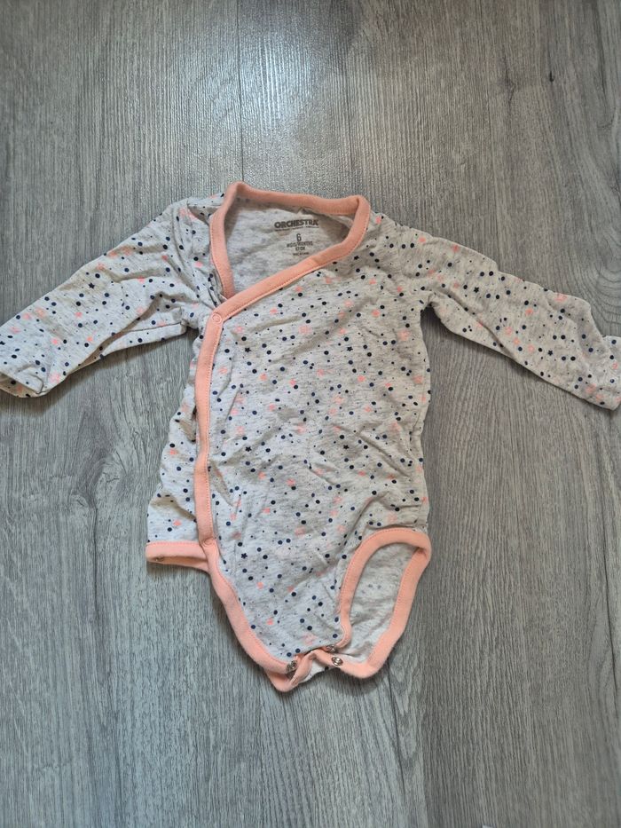 4 bodies fille Manches longues 6 mois - photo numéro 5