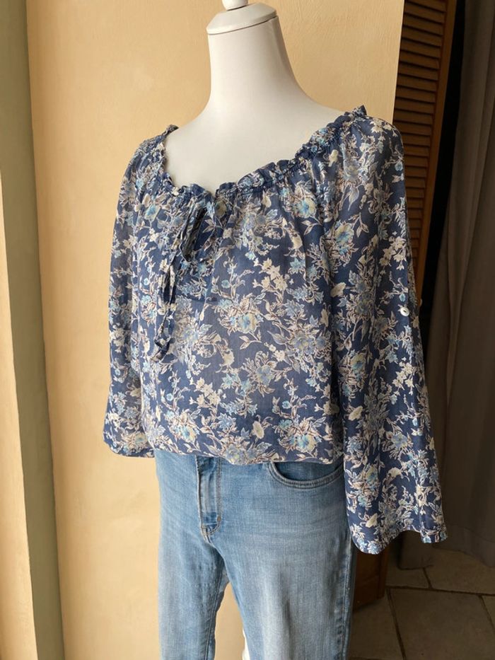 Lot de 2 blouses fleuries M&G XL - photo numéro 13