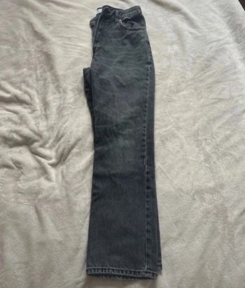 Jean straight coupe droite Zara gris foncé / noir