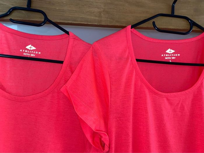 Lot de 2 t-shirt Taille L Athlitech - photo numéro 2