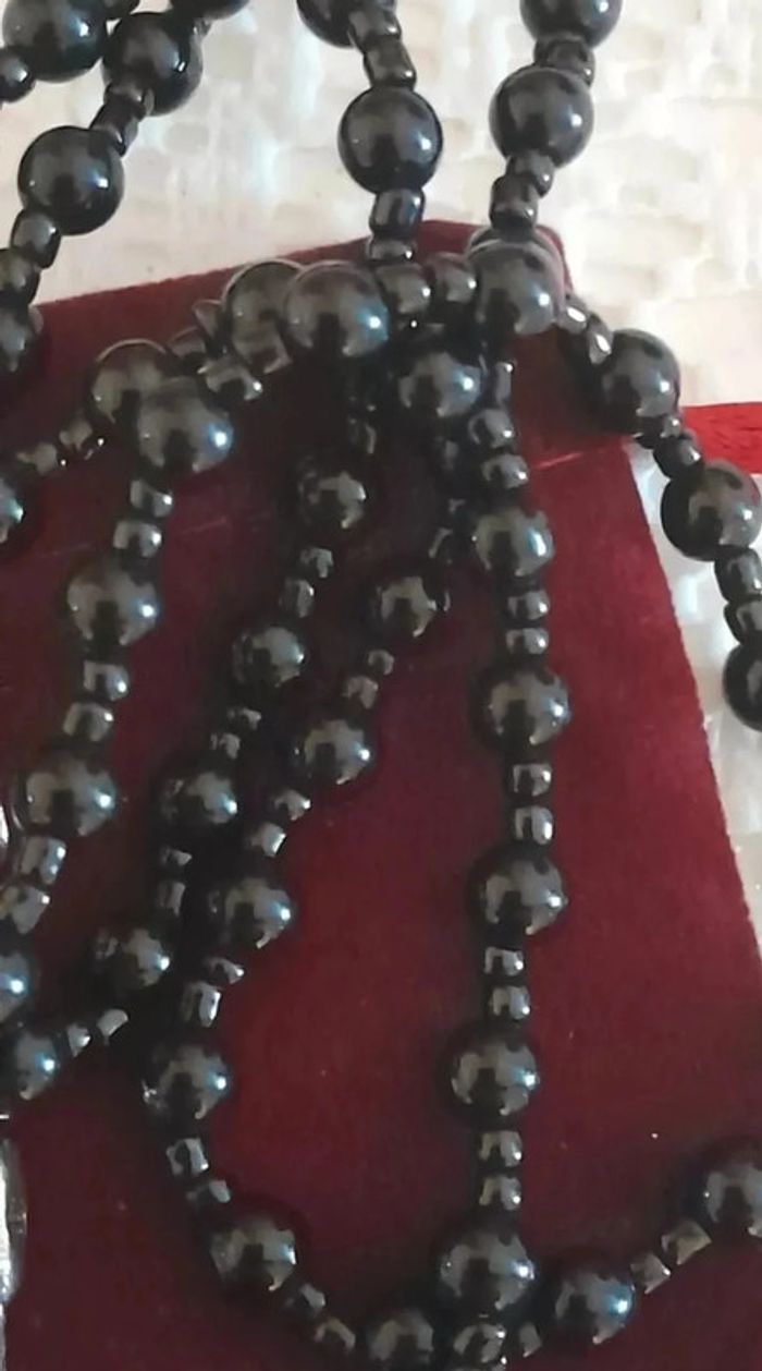 Collier pendentif Pixiu chinois en pierre d'obsidienne Feng Shui - photo numéro 4