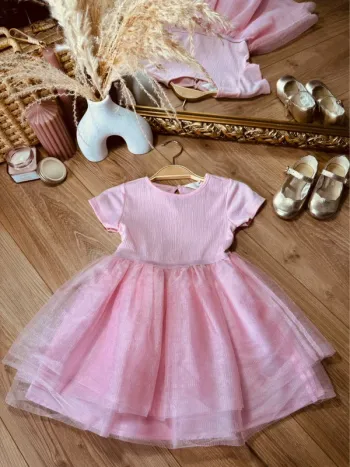 Taille 3-4 ans robe fille H&M rose * tulle * 🌸