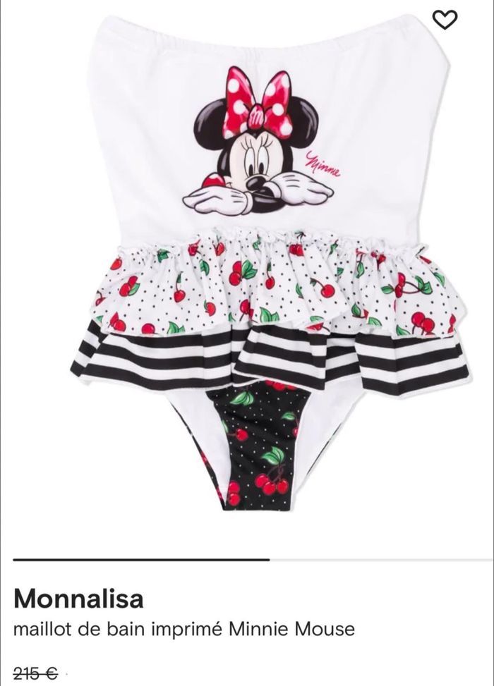 Maillot de bain monnalisa 8 ans minnie - photo numéro 6