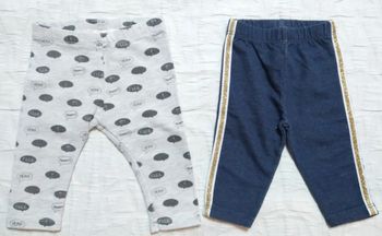 Zara lot legging Jean pailleté 3 mois