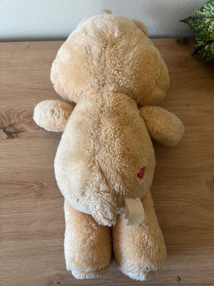 Vintage peluche bisounours beige coupe gros champion care bears - photo numéro 3