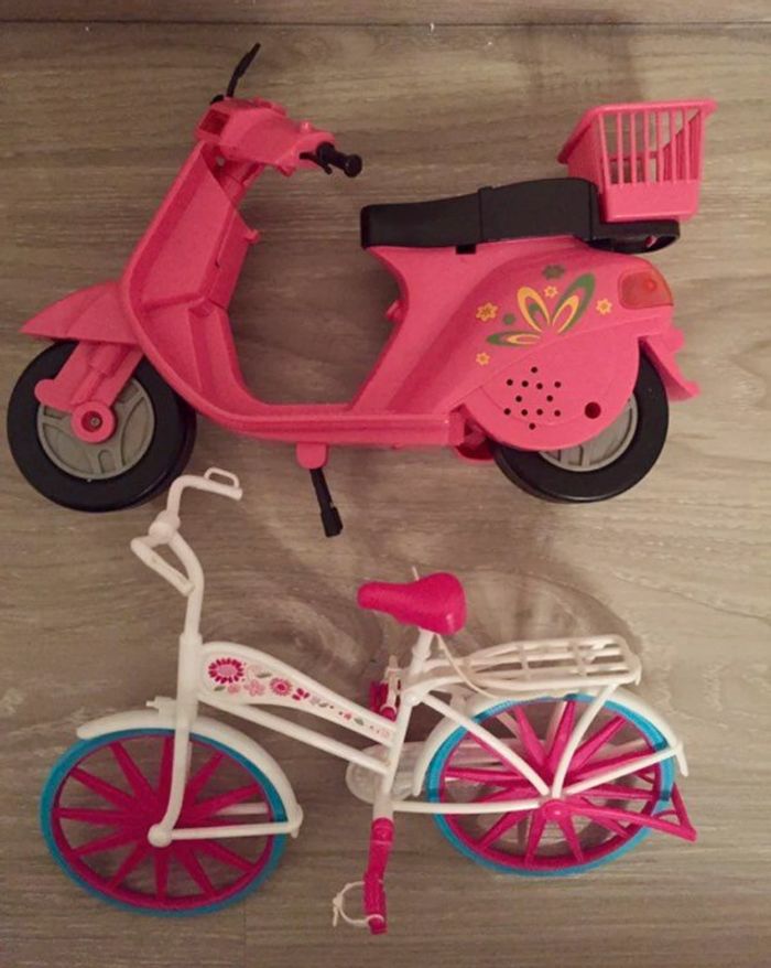 Barbie scooter + vélo - photo numéro 2