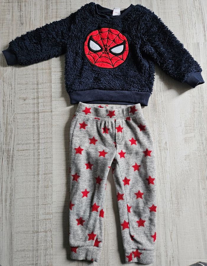 Pyjama chaud spiderman 2 ans