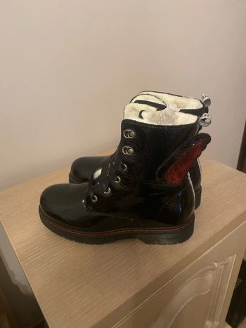 Bottes fourre neuf en cuir