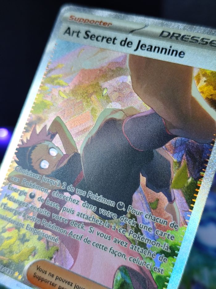 Carte pokémon neuve 🇨🇵 Art secret de Jeanine 183/131 évolution prismatique - photo numéro 4