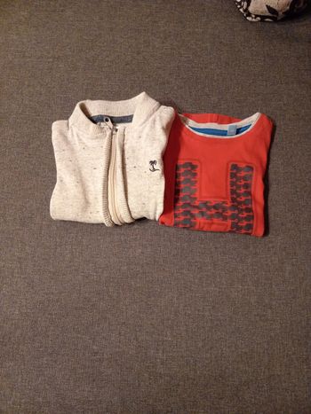 Lot de 2 hauts garçon 5 ans