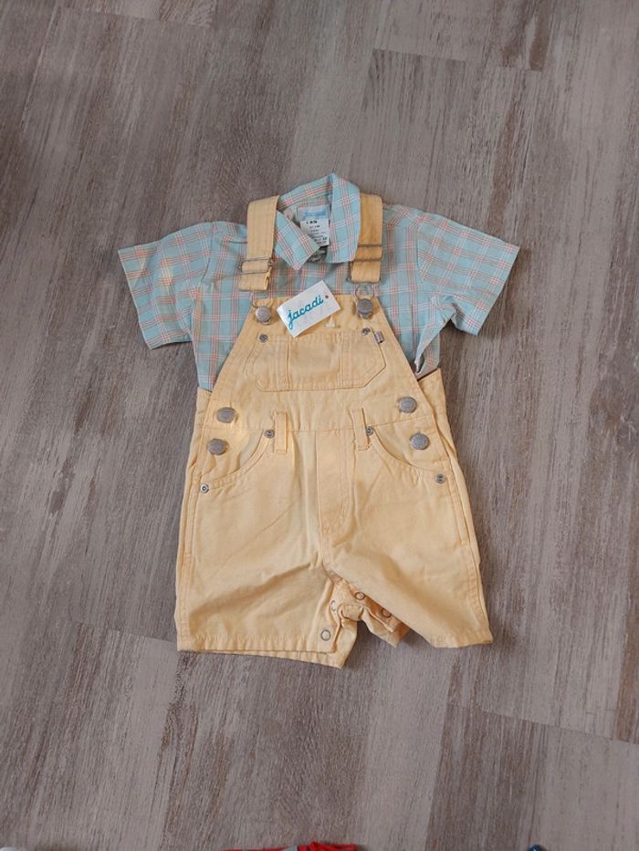 Ensemble salopette chemisette