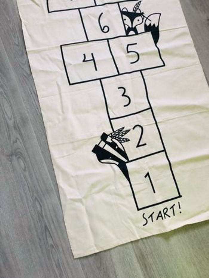 Tapis marelle jeu enfant 10 cases - photo numéro 3