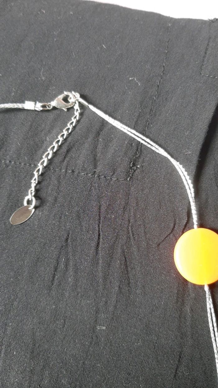 Sautoir fil argenté fantaisie - photo numéro 3