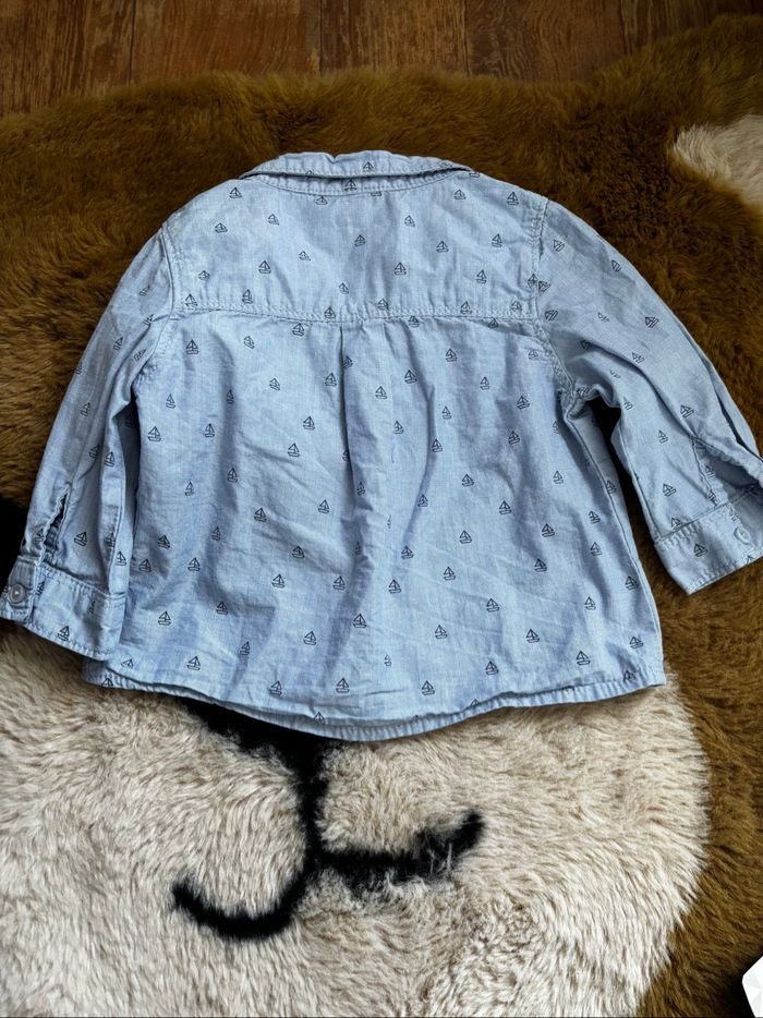 Chemise bleu bateaux Tape À L’Oeil t.9m - photo numéro 4