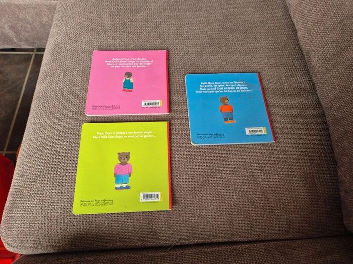 Lot 3 livres petits ours brun - photo numéro 2