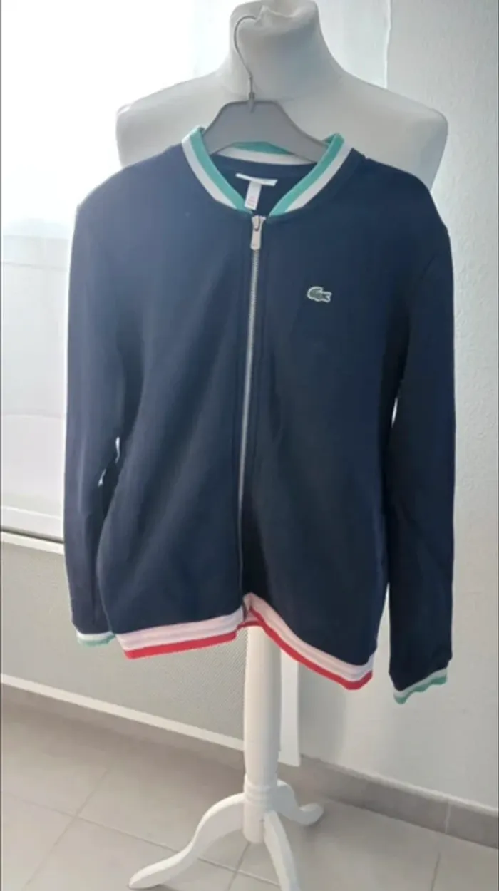 Veste zippée Lacoste garçon - Taille 12 ans - Très bon état