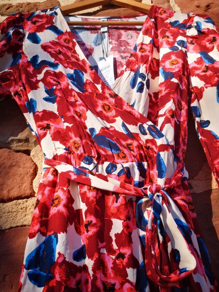 Robe courte manches longues JDY fleurie - photo numéro 2