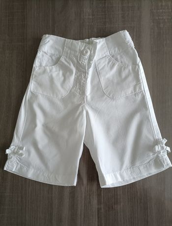 Pantalon 7/8 ème blanc 6 mois