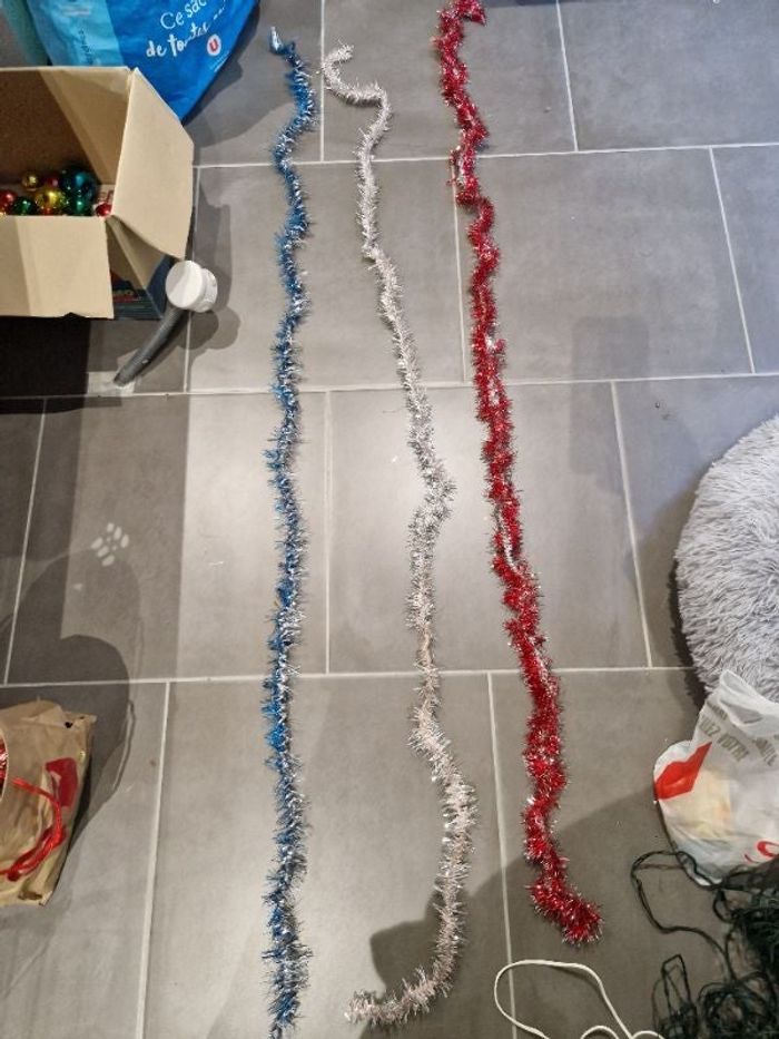 3 Guirlandes de Noël bicolores