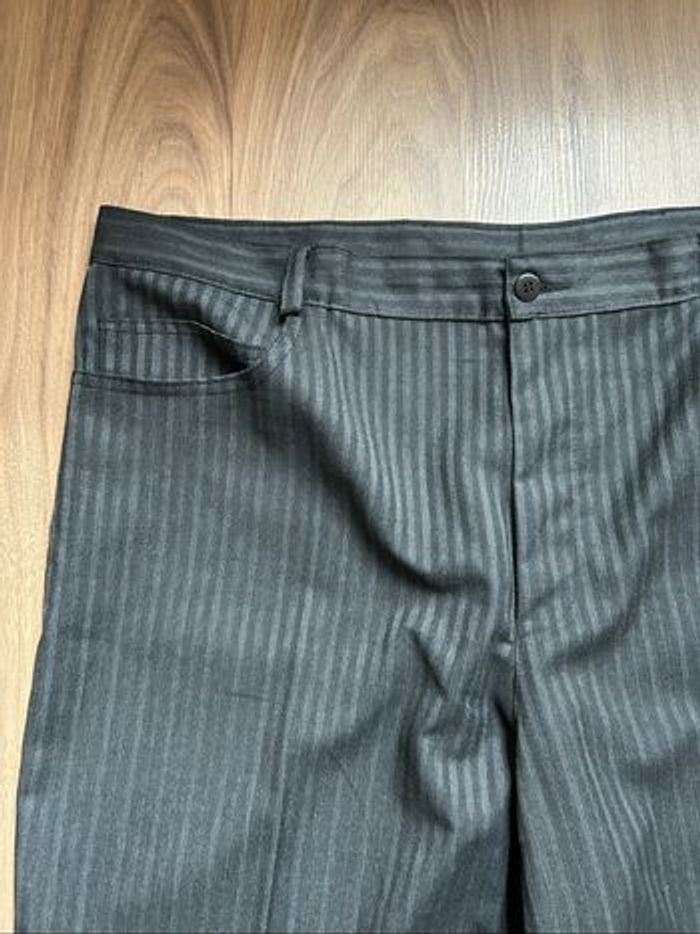 Pantalon de costume gris à rayures Homme Tout Simplement Tailles 48-50 - photo numéro 3