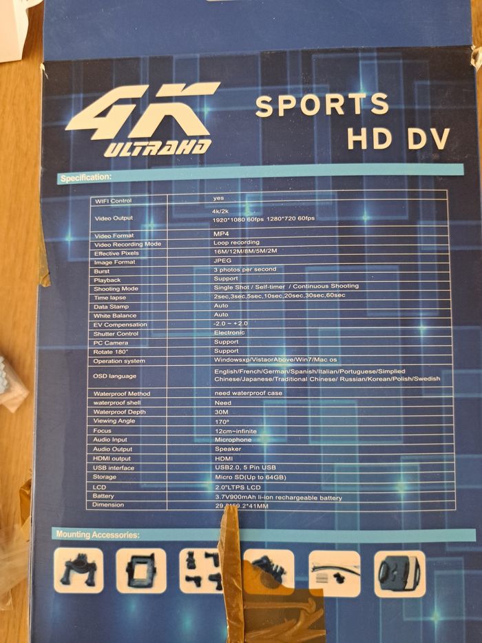 Camera etanche 4k sport - photo numéro 4