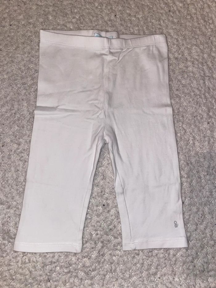 Legging court blanc Obaibi 23 mois / 2 ans