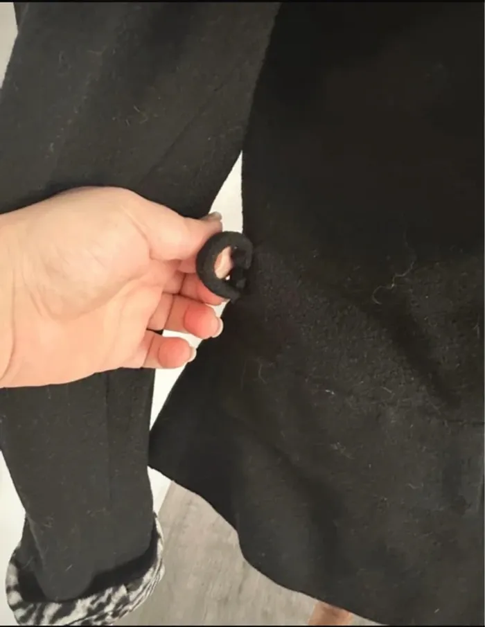 Sinéquanone veste noire avec col amovible vintage - photo numéro 7