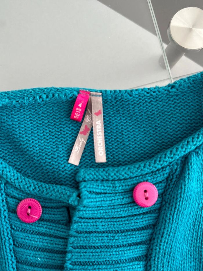 Gilet fille 4 ans orchestra portée une fois - photo numéro 2