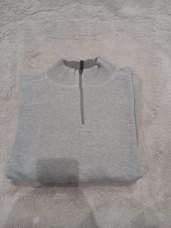 Pull/Sweat Vintage Zip Gris
