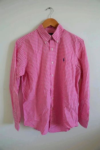 C38 Chemise à carreaux Rose Polo Ralph Lauren Taille M