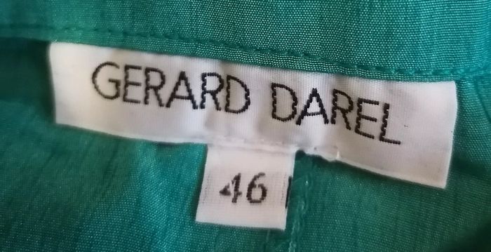 Chemisette vintage vert satin taille 46 Gérard Darel - photo numéro 8