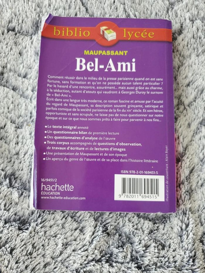 Livre Bel-Ami - Maupassant- Biblio Lycée - photo numéro 2
