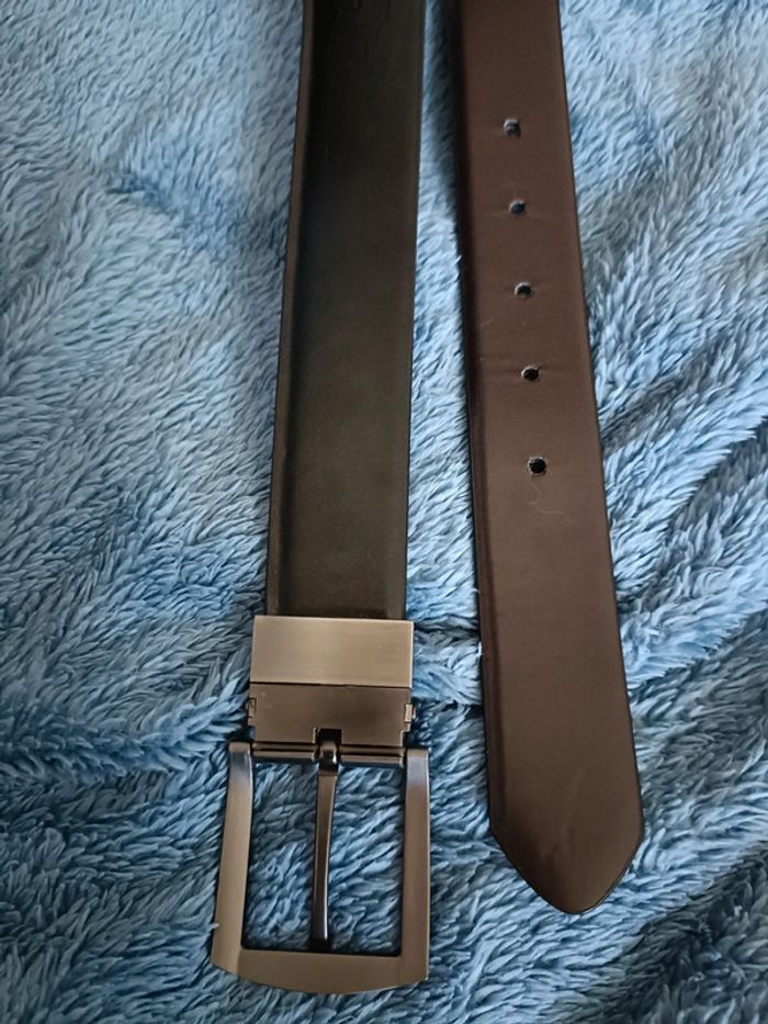 Ceinture marron et noir pour homme - photo numéro 3