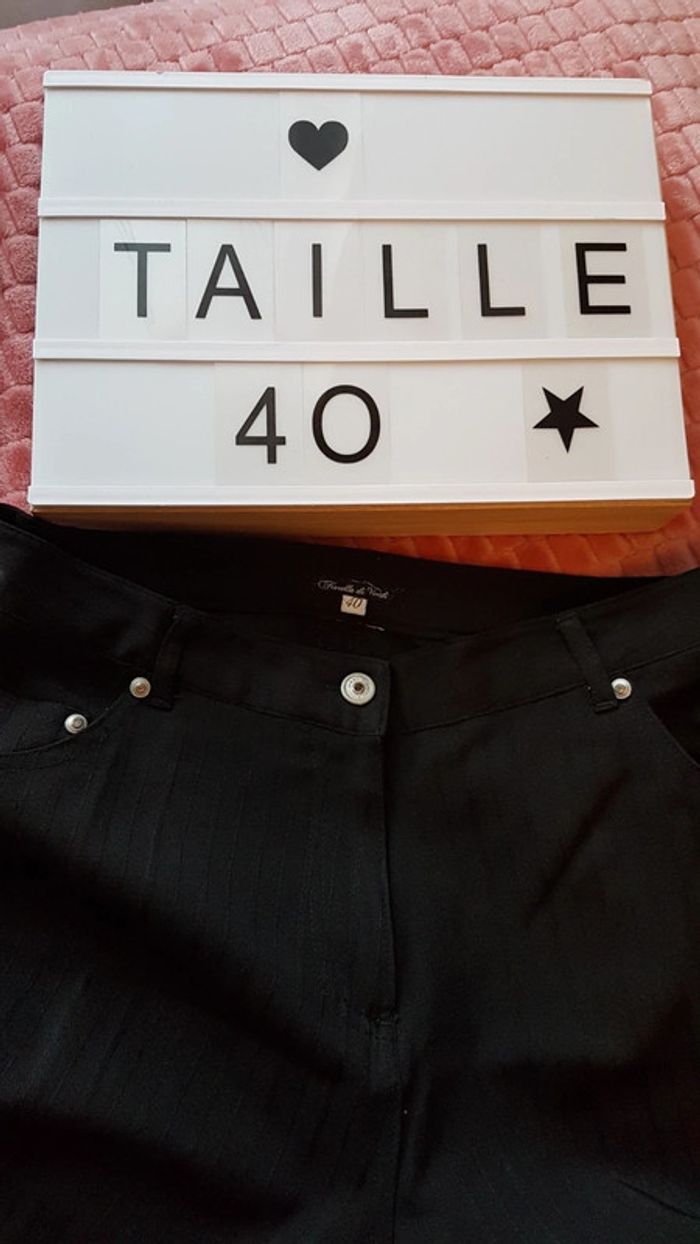 Pantalon femme noir taille 40 - photo numéro 2