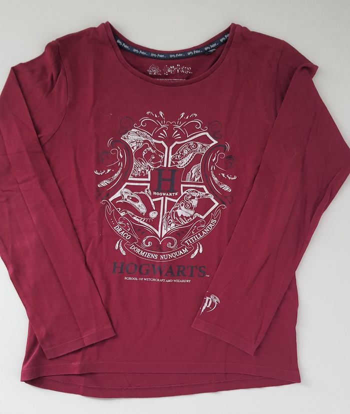 Tee-shirt manches longues Harry potter Bordeaux taille 10 ans - photo numéro 1