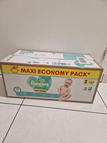 104 couches taille 2 pampers harmonie