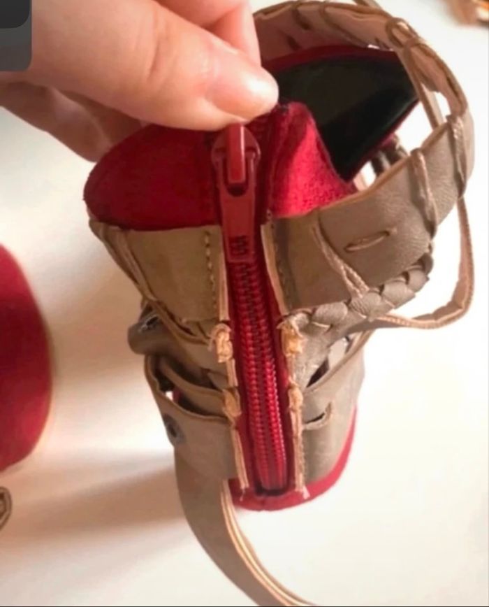 Bottines pour femme en très bon état taille 38 couleurs bordeaux - photo numéro 8