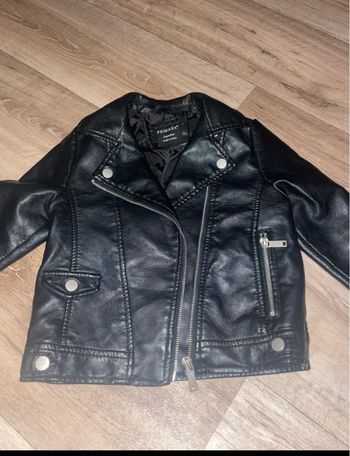 Veste cuire fille 