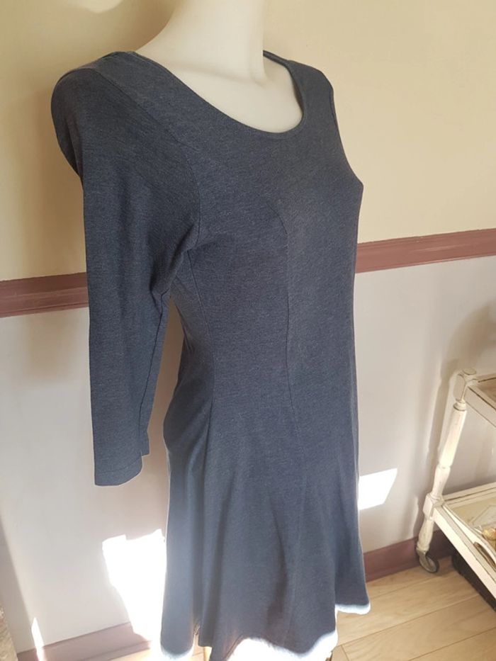 Robe patineuse bleu jean 36
