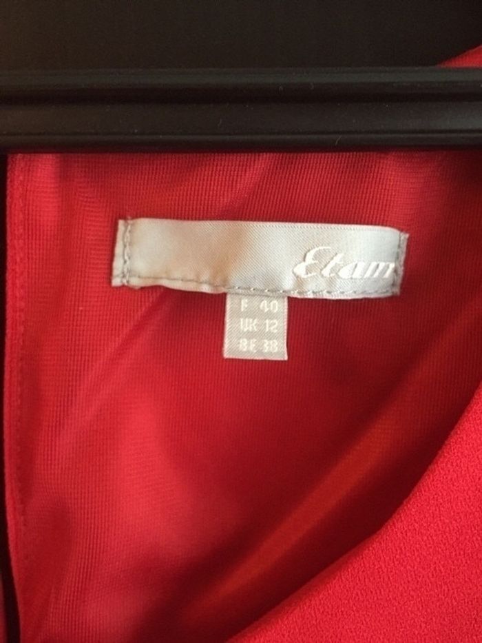 Robe rouge midi doublée - photo numéro 5