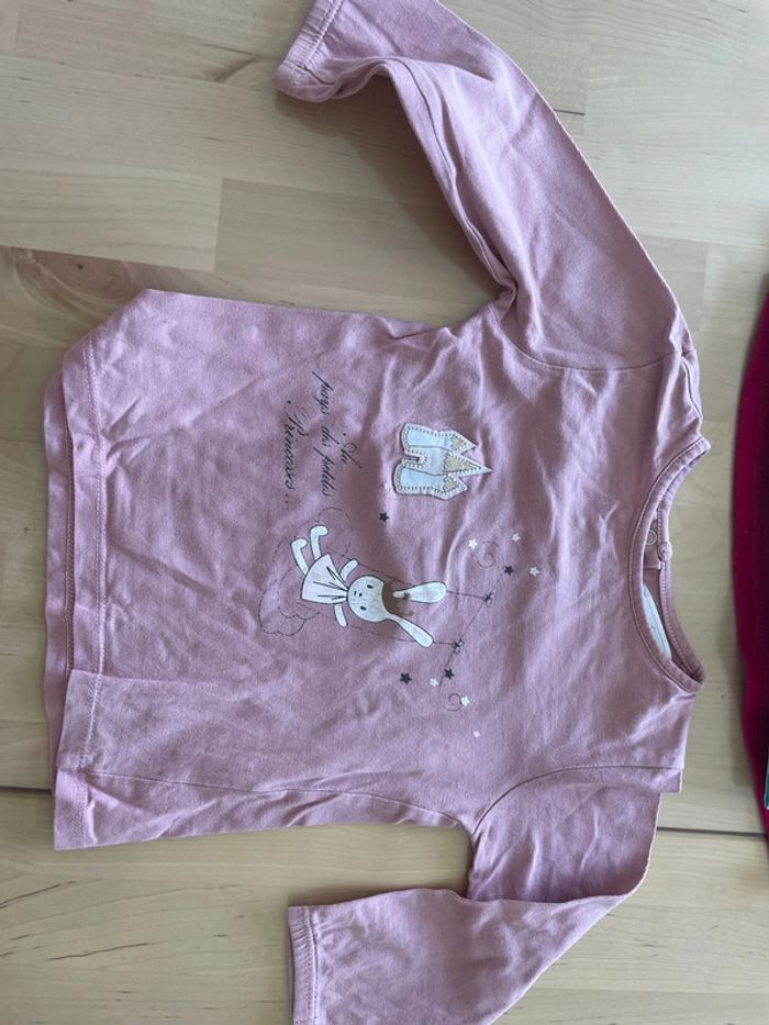 Lot de 12 tee shirts ML 12 mois fille - photo numéro 7