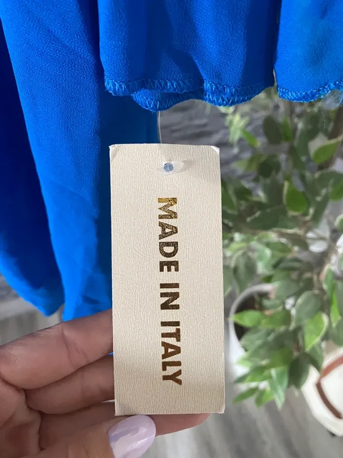 💙 Élégante Blouse Bleu Roi - Neuve avec Étiquettes MADE in ITALY 💙 - photo numéro 5