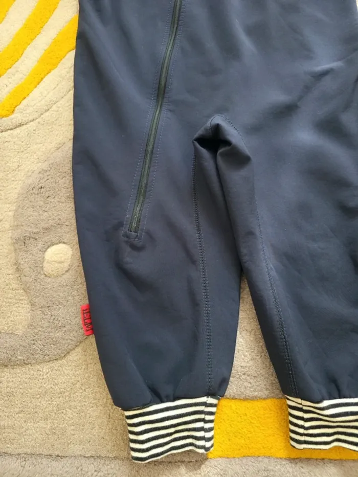 Combinaison softshell IELM 98cm bleu marine marinière - photo numéro 2
