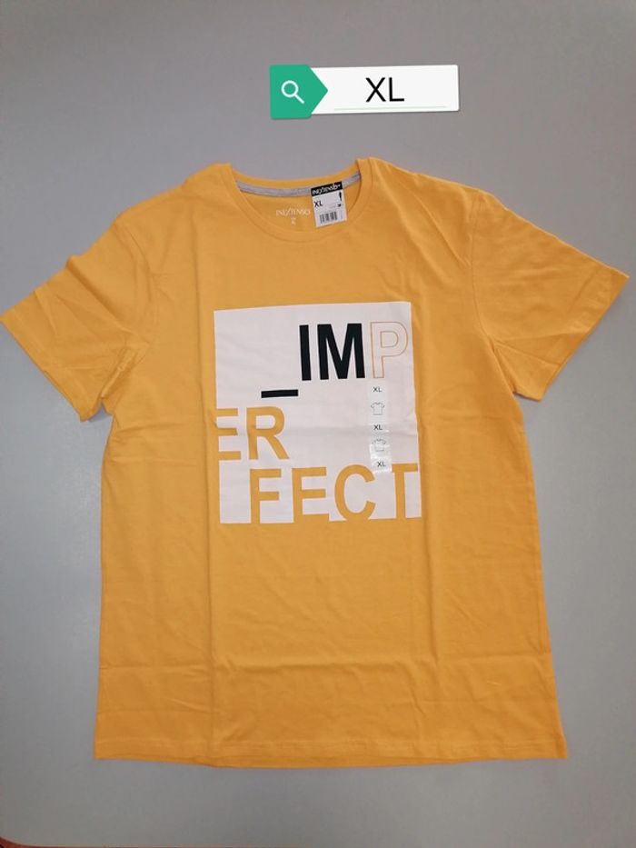 Tee-shirt jaune moutarde XL neuf etiqueté - photo numéro 2