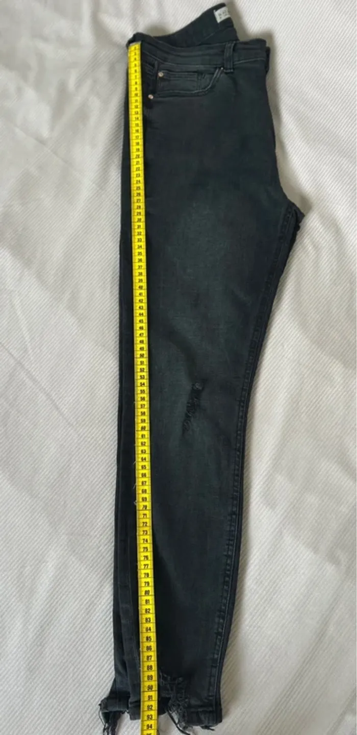 Jeans troués gris noir tailleXl denim co - photo numéro 6