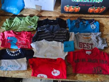 Lots t-shirt 6 mois 68