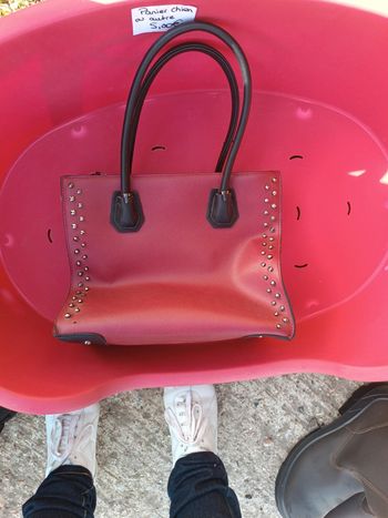 Sac à main rouge