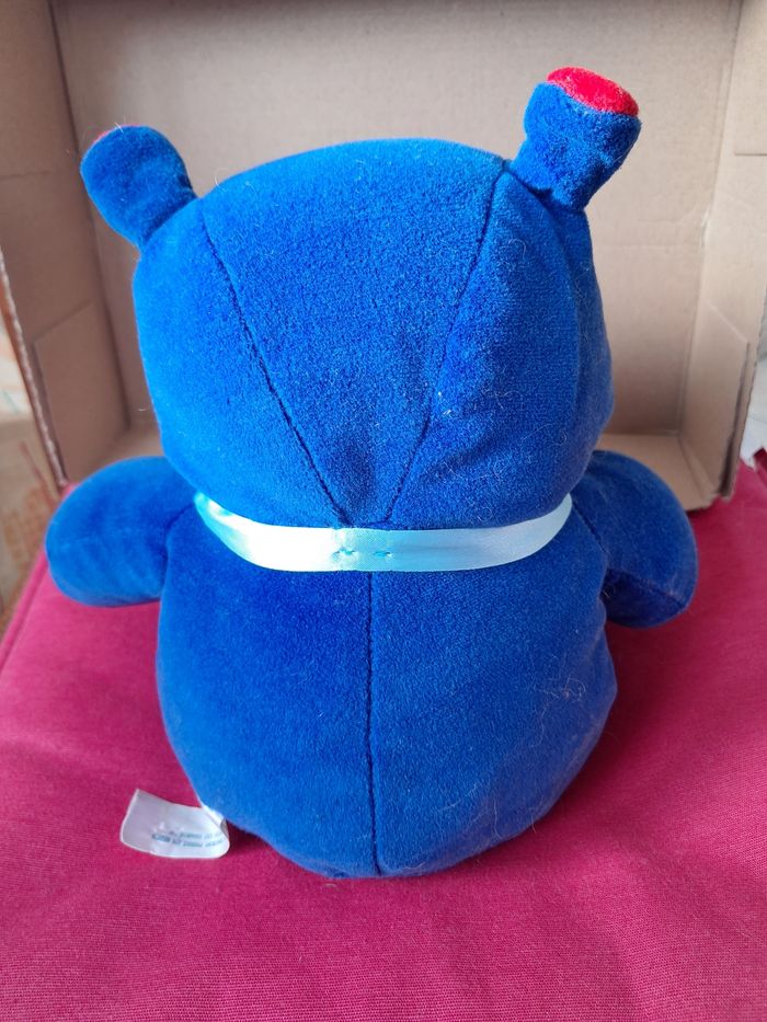 Peluche hippopotame bleu - photo numéro 3