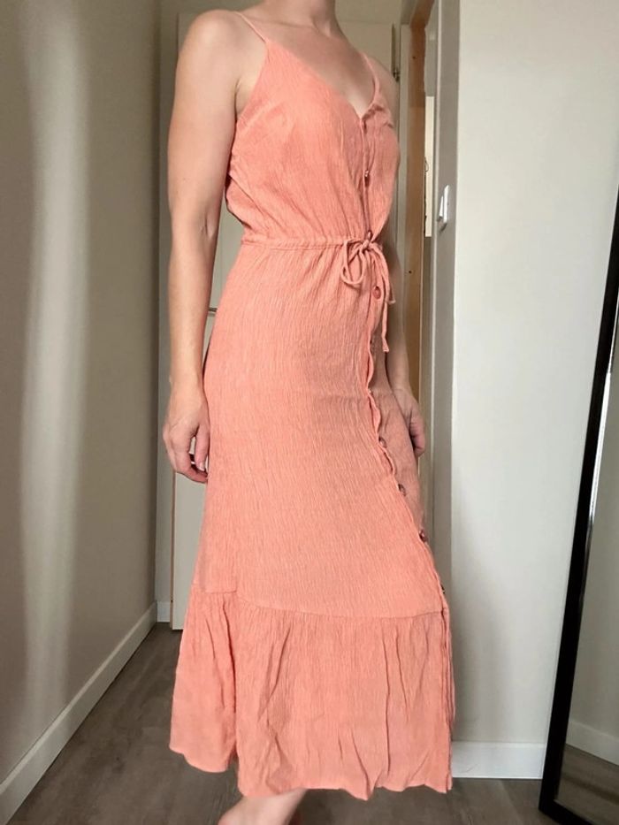 Robe longue rose saumon – Taille 36/38 – Très bon état - photo numéro 10